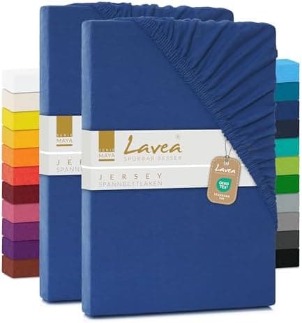 2er-Set Spannbettlaken 120x200 cm – 100% Baumwolle, passend für Matratzen bis 20 cm
