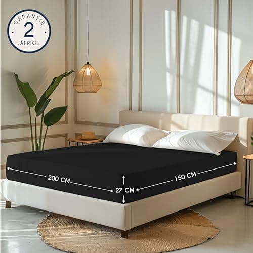 Dreamzie Spannbettlaken 90x190/200 cm – 100% Jersey‑Baumwolle, OEKO‑TEX STANDARD 100