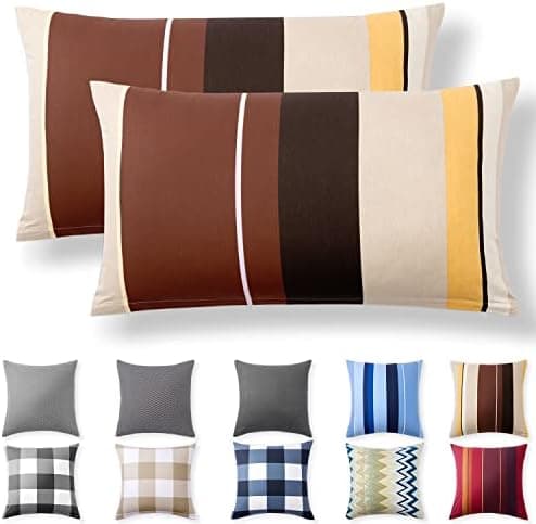 2er-Set Kissenbezüge 40 x 80 cm – Renforcé, 100% Baumwolle, superweich mit Reißverschluss, Babyrosa