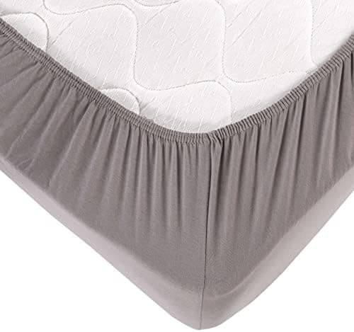 Vency Spannbettlaken 90x200 cm – 100% Baumwolle, für Matratzen bis 35 cm