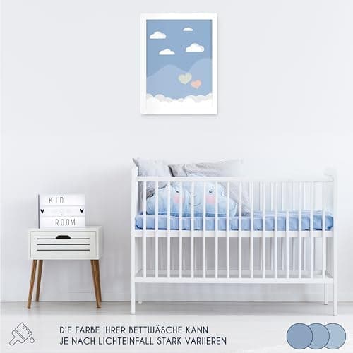 Dreamzie Spannbettlaken 90x190/200 cm – 100% Jersey‑Baumwolle, OEKO‑TEX STANDARD 100