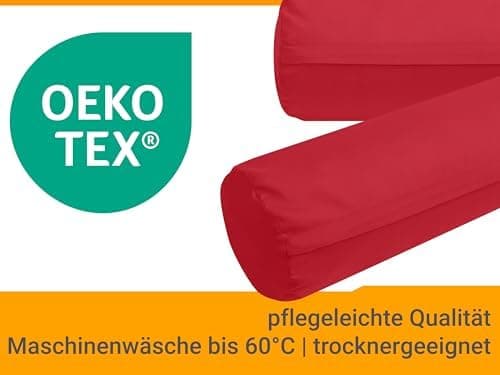 Doppelpack Baumwoll-Kissenbezüge 40 x 15 cm – Navyblau, schlichtes modernes Design