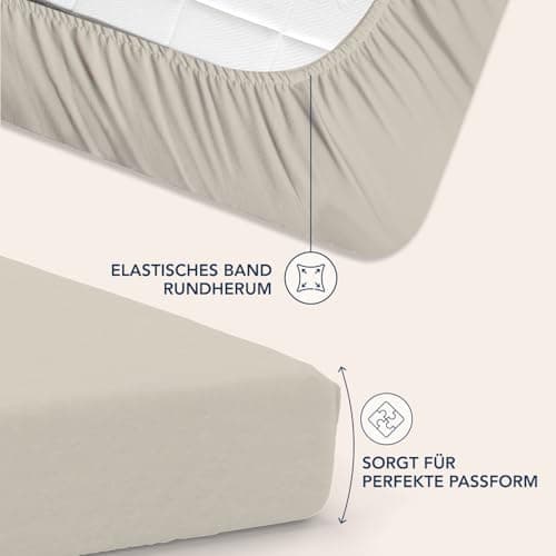 Dreamzie Spannbettlaken – 100% Mikrofaser, 35 cm Tiefe Tasche
