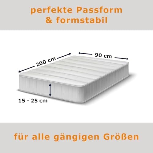home4good Spannbettlaken 120x200 cm – Jersey 100% Baumwolle (OEKO-TEX STANDARD 100) – für Matratzenhöhe 15–25 cm, Weiß