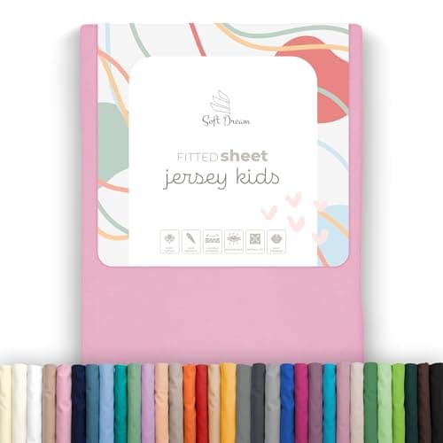 Soft Dream Spannbettlaken 90x200 cm Dunkelgrau – 100% gekämmte Baumwolle Jersey – für Kinder- & Juniorbett