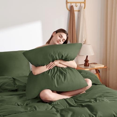 WAVVE Bettwäsche 135x200 – 4‑teiliges Mikrofaser‑Set Anthrazit (inkl. 2×80×80 cm Kissenbezüge) mit Reißverschluss, OEKO‑