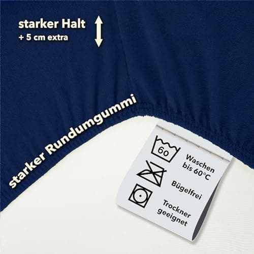 STUDIO Basic Frottee-Spannbettlaken 90 x 200 cm – weiches 80% Baumwolle/20% Polyester, elastisch & bügelfrei, OEKO-TEX f
