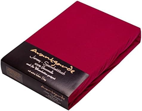 AVANTGARDE Spannbettlaken 180x200–200x220 cm, 40 cm Steg – 100% Jersey-Baumwolle 170 g/m², OEKO-TEX – passend für Boxspr