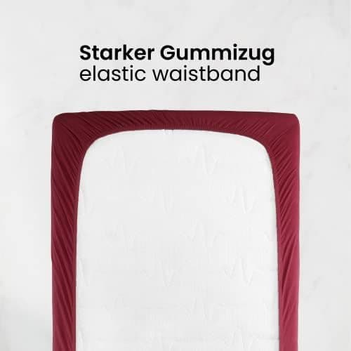 Jersey-Spannbettlaken 100% Baumwolle 180×200–200×200 cm