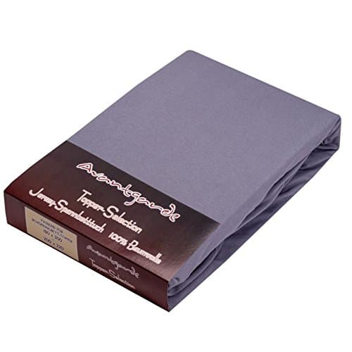 AVANTGARDE Spannbettlaken 180x200–200x220 cm, 40 cm Steg – 100% Jersey-Baumwolle 170 g/m², OEKO-TEX – passend für Boxspr
