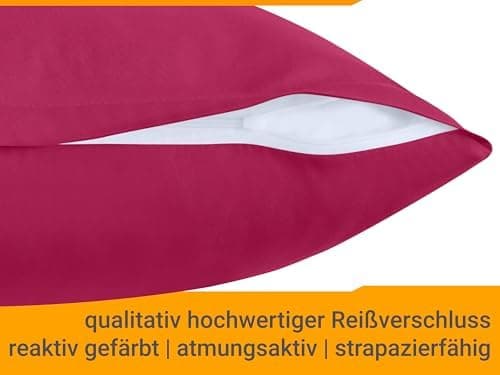Doppelpack Baumwoll-Kissenbezüge 40 x 15 cm – Navyblau, schlichtes modernes Design