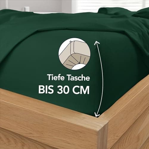 Dreamzie Spannbettlaken 120x200 cm – 100% Mikrofaser, Hoher Steg bis 35 cm