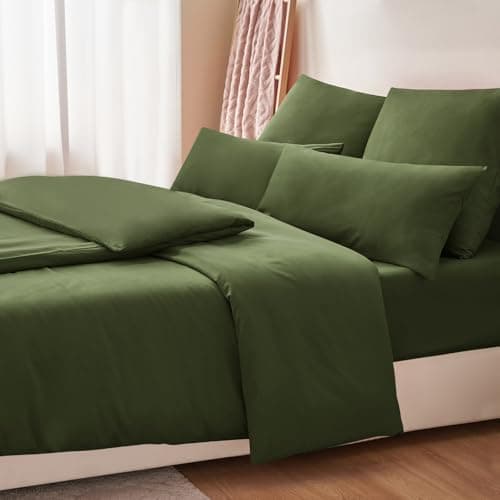 RUIKASI Bettwäsche-Set 4-teilig 135x200 Mikrofaser, 2x Bettbezug 135x200 + 2x Kissenbezug 80x80 cm, OEKO‑TEX, weich & bü