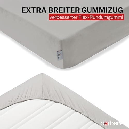 Spannbettlaken 140x200 cm – Jersey Baumwolle, Oeko‑TEX zertifiziert
