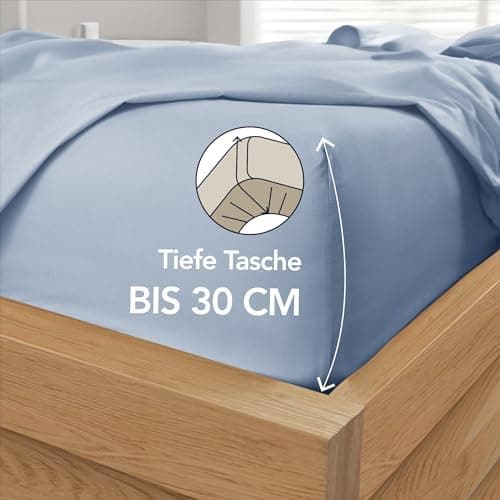 Dreamzie Spannbettlaken 120x200 cm – 100% Mikrofaser, Hoher Steg bis 35 cm