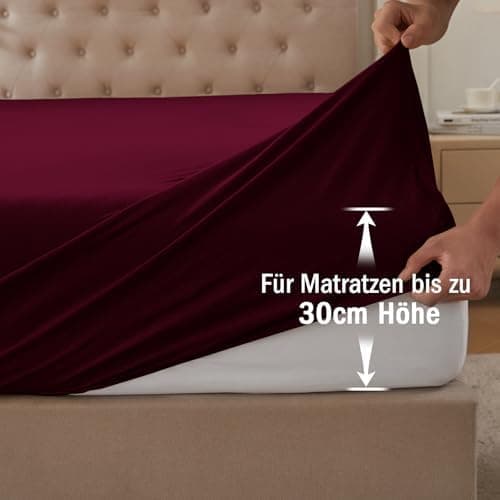 CELESTA Spannbettlaken 140 x 200 cm – 100% Baumwolle (OEKO‑TEX STANDARD 100) – für Matratzen bis 30 cm