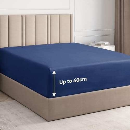 Spannbettlaken 180x200 cm – Extra tiefes Spannbetttuch bis 40 cm (16") – Weiche gebürstete Mikrofaser, knitterfrei & sch