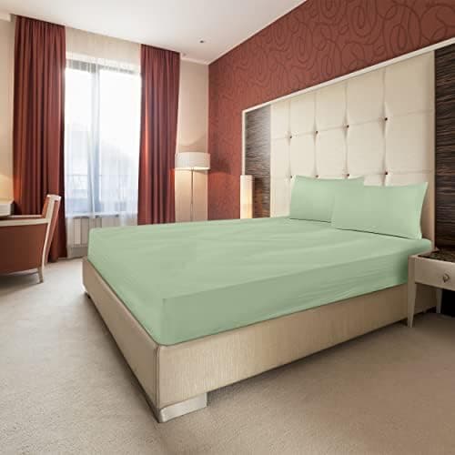 Utopia Bedding 2er-Set Spannbettlaken 140 x 200 cm – OEKO-TEX MADE IN GREEN zertifiziert – 35 cm Tiefe Tasche