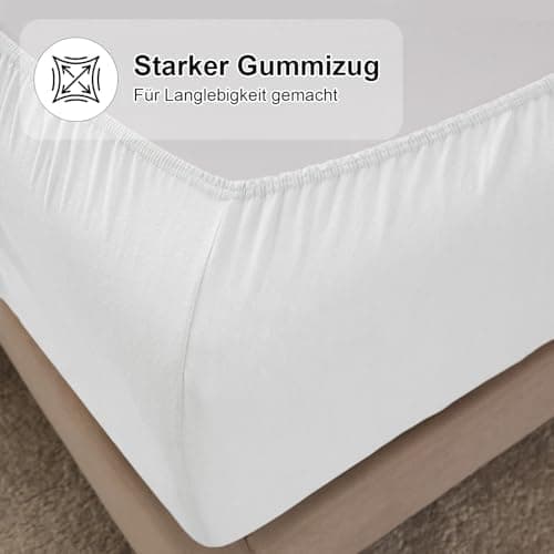 CELESTA Spannbettlaken 140 x 200 cm – 100% Baumwolle (OEKO‑TEX STANDARD 100) – für Matratzen bis 30 cm