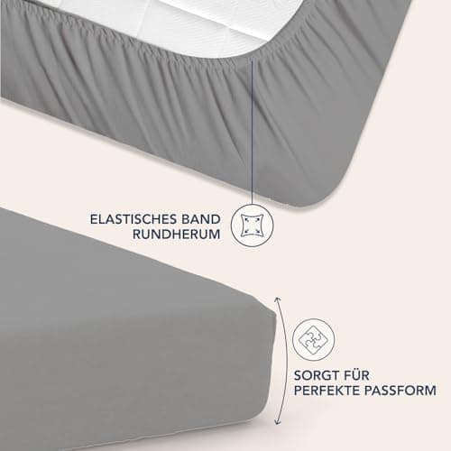 Dreamzie Spannbettlaken – 100% Mikrofaser, 35 cm Tiefe Tasche