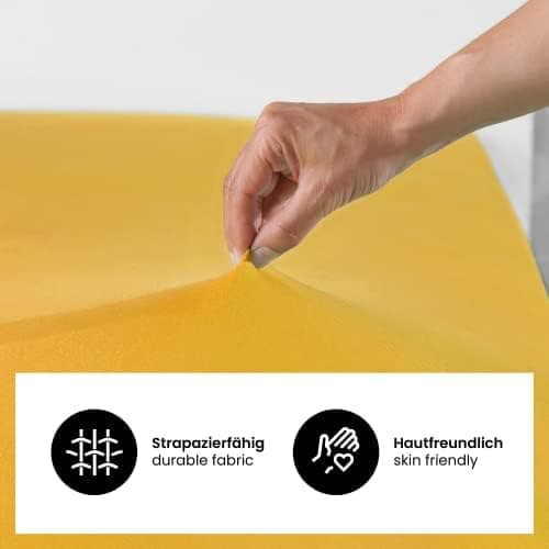 Jersey-Spannbettlaken 100% Baumwolle 180×200–200×200 cm