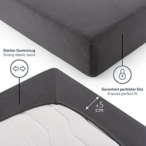 Blumtal® Premium Spannbettlaken 120x200 cm – 100% Baumwolle, OEKO‑TEX® STANDARD 100 – für Matratzen bis 25 cm