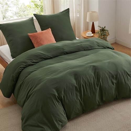 BEDSURE Bettwäsche 135x200 4‑teilig – Weiches Baumwoll‑Feeling Bettwäsche‑Set 135 x 200 cm, inkl. 2 Kissenbezüge 80x80,