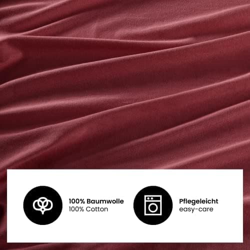 Jersey-Spannbettlaken 100% Baumwolle 180×200–200×200 cm
