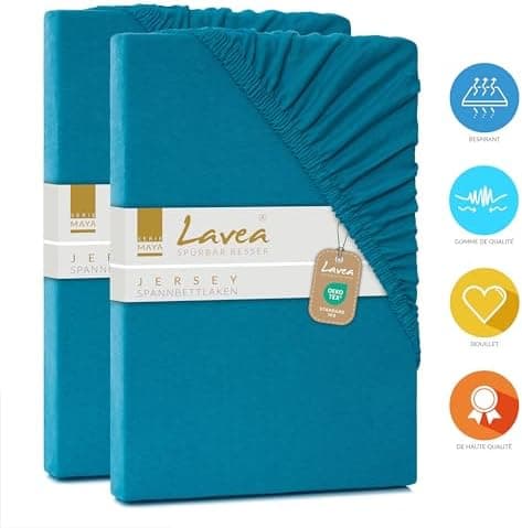 2er-Set Spannbettlaken 120x200 cm – 100% Baumwolle, passend für Matratzen bis 20 cm