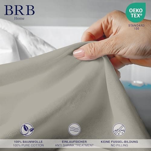 Spannbettlaken 90×200 cm – 100% Baumwolle (Oeko‑TEX) – für dicke Matratzen bis 27 cm
