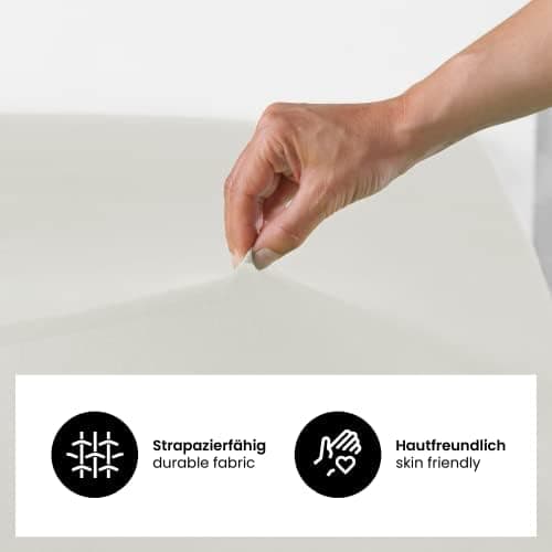 Jersey-Spannbettlaken 100% Baumwolle 180×200–200×200 cm