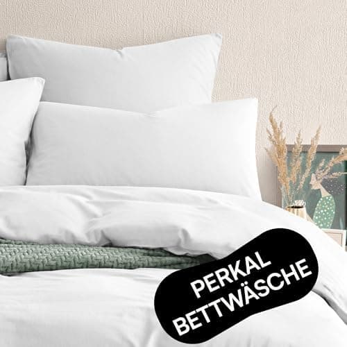 Perkal Kissenbezug Set 40x80 cm (2er) – 100% Bio-Baumwolle
