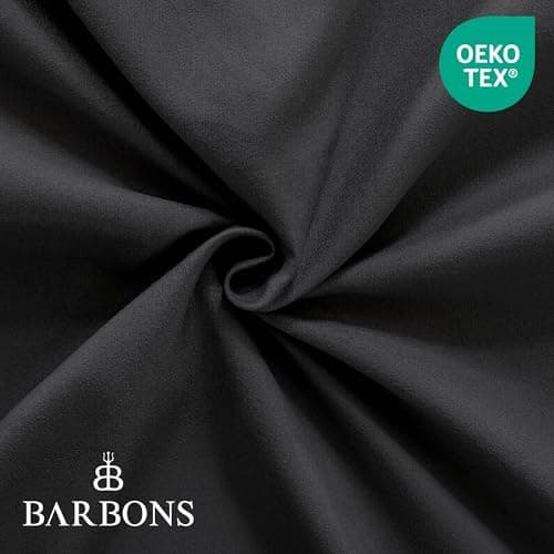 BARBONS Spannbettlaken 140x200 cm – 100% Baumwolle Jersey, für Boxspringbett & Matratzen bis 27 cm – Hellgrau