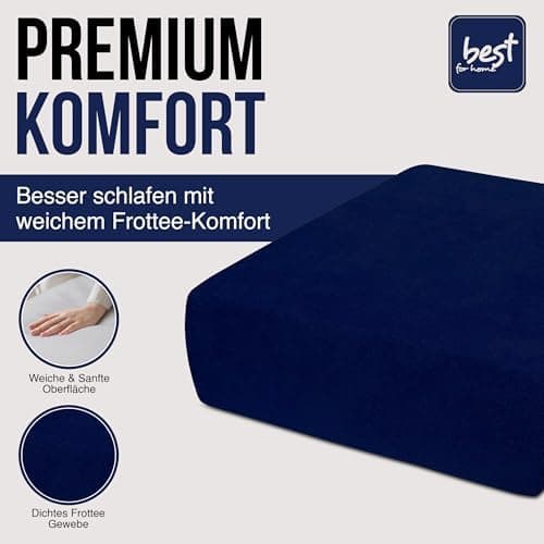 Elastisches Jersey-Spannbettlaken 90x180 cm – 100% Baumwolle, kuschelig warm