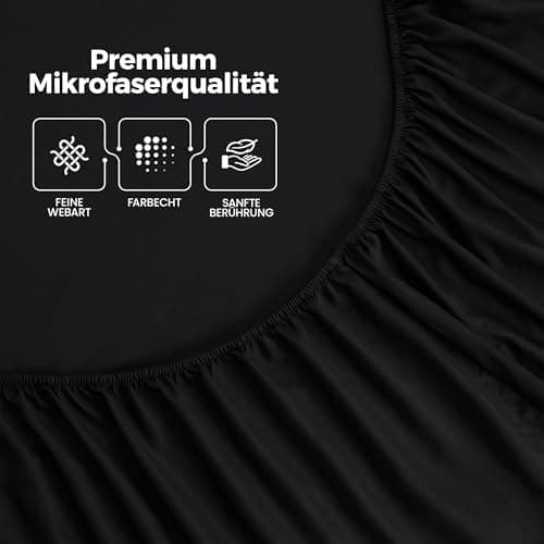 Utopia Bedding Spannbettlaken 120 x 200 cm für Matratzen bis 30 cm – gebürstete Mikrofaser, OEKO‑TEX® STANDARD 100