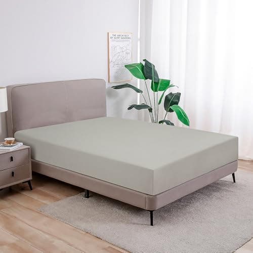 Jersey-Spannbettlaken 100% Baumwolle – 100% gekämmte Baumwolle, 90 x 200 cm (Steghöhe 27 cm)