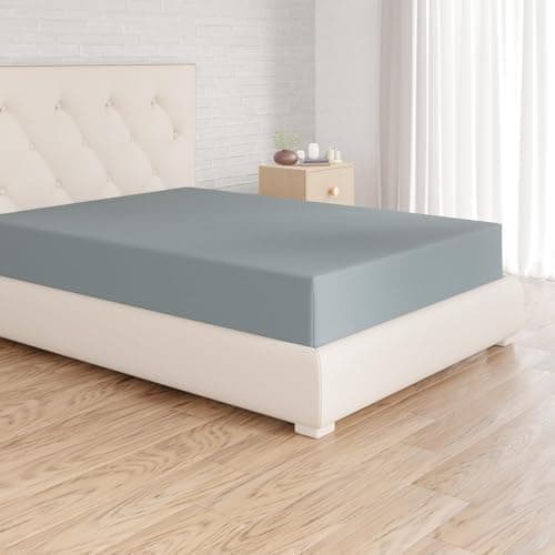 Amazon Basics Spannbettlaken – Mikrofaser Spannbetttuch 150 x 200 x 30 cm (für Matratzen bis 30 cm)