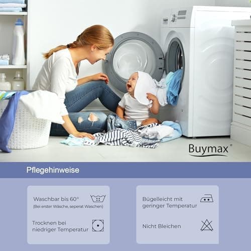 Buymax® Spannbettlaken 90 x 200 cm – 100% Baumwolle (Jersey) – für Matratzen bis 25 cm