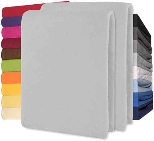 CelinaTex Jersey-Spannbettlaken 90x200–100x200 cm bis 26 cm Matratzenhöhe | 100% gekämmte Baumwolle | OEKO‑TEX STANDARD