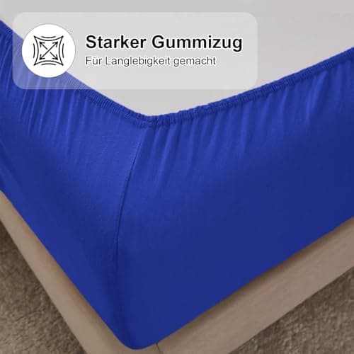 CELESTA Spannbettlaken 140 x 200 cm – 100% Baumwolle (OEKO‑TEX STANDARD 100) – für Matratzen bis 30 cm