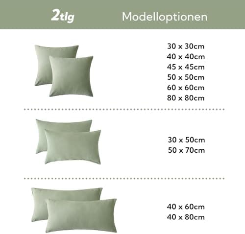 SOULFUL Doppelte Musselin-Kissenbezug 40x80 cm – Baumwolle, OEKO-TEX STANDARD 100