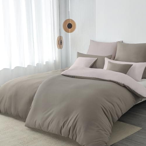 Kissenbezug 40x80 cm 2er Set – 100% Mikrofaser Beige, weich & bügelfrei mit Reißverschluss