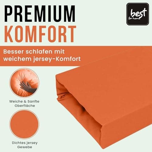 Elastisches Jersey-Spannbettlaken 90x180 cm – 100% Baumwolle, kuschelig warm
