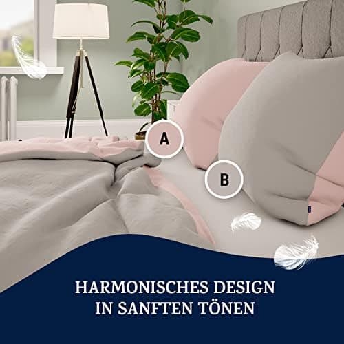 sleepwise Bettwäsche 135x200 Mikrofaser – ÖKO‑TEX zertifiziert, bügelfrei & knitterfrei, 2‑tlg. (inkl. 80x80 cm Kissenbe