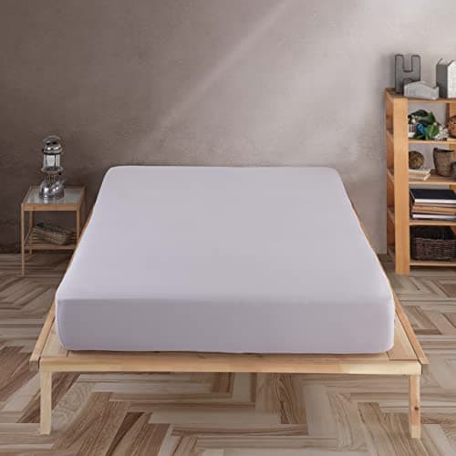 Vency Spannbettlaken 90x200 cm – 100% Baumwolle, für Matratzen bis 35 cm