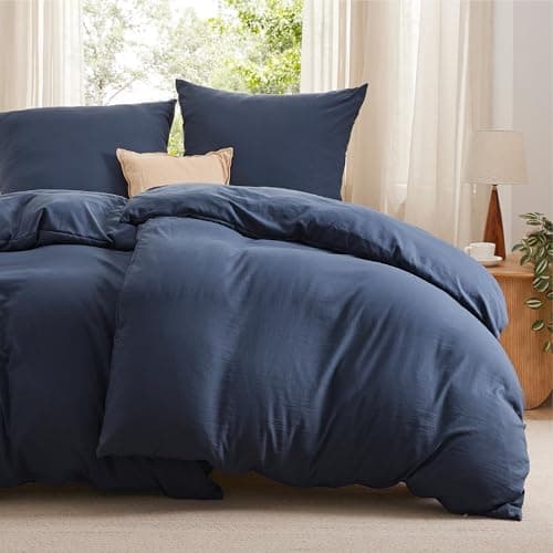 BEDSURE Bettwäsche 135x200 4‑teilig – Weiches Baumwoll‑Feeling Bettwäsche‑Set 135 x 200 cm, inkl. 2 Kissenbezüge 80x80,
