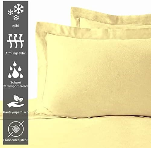Pizuna Kissenbezüge 2er-Pack 40 x 80 cm Dunkelblau – 100% Langstapel-Baumwolle, 400 Fadenzahl