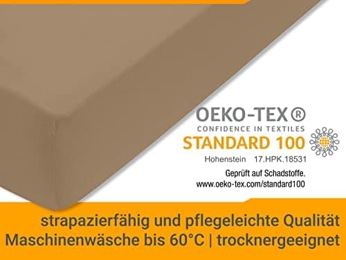 Jersey-Spannbetttuch – 100% Baumwolle, 180–200 x 200 cm