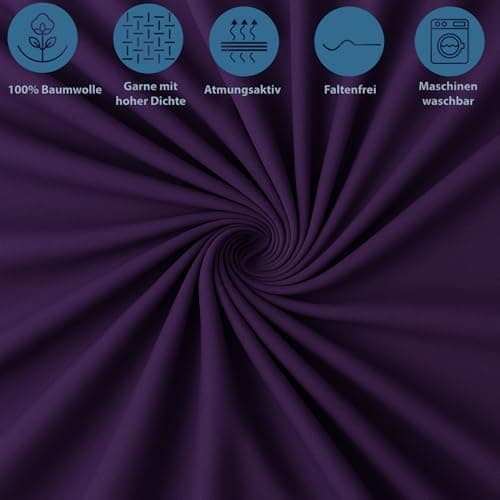 Spannbettlaken 120x200 cm – Jersey 100% Baumwolle – für Matratzen bis 25 cm Höhe