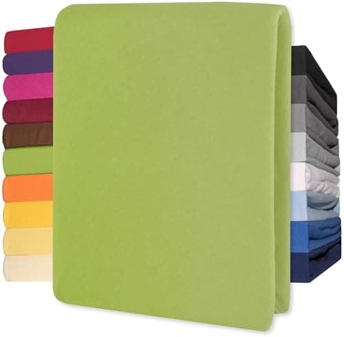 CelinaTex Jersey-Spannbettlaken 90x200–100x200 cm bis 26 cm Matratzenhöhe | 100% gekämmte Baumwolle | OEKO‑TEX STANDARD